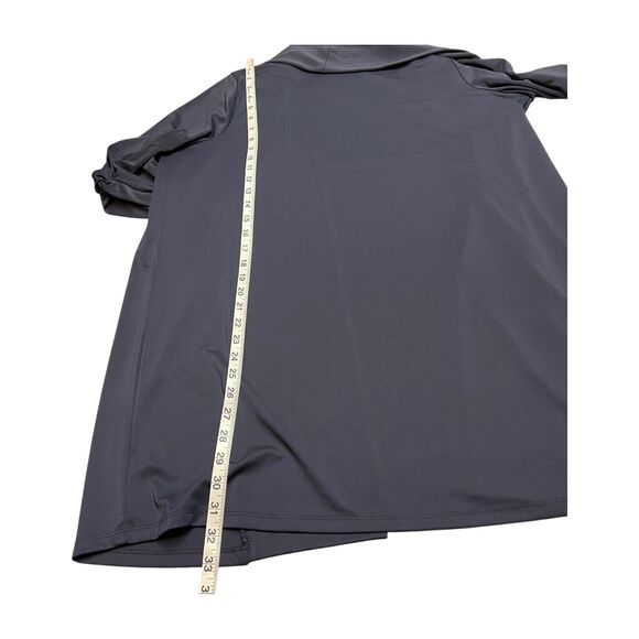 Talbots Cardigan Top Women's 1X Plus Navy Blue 3/4 Sleeve Open Front Classic - Picture 6 of 7